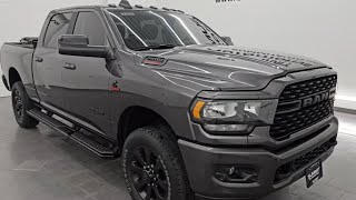 2022 RAM 2500 BIG HORN LEVEL A NIGHT GRANITE CRYSTAL DIESEL 4K WALKAROUND 14968Z [upl. by Siaht]