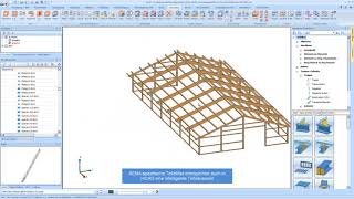 HiCAD amp SEMA OpenBIM mit Holz und Stahl [upl. by Notsnhoj]