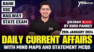 29th January Current Affairs  Daily Current Affairs Analysis  All Exams Current Affairs  Kush Sir [upl. by Marzi]