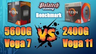 R5 5600G Vega 7 Vs R5 2400G Vega 11  AMD APU Comparison  Benchmark  Gaming Test [upl. by Cocks889]