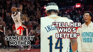 Pelicans troll after Brandon Ingram game winner over baby mothers other baby daddy 😂 [upl. by Naveb]