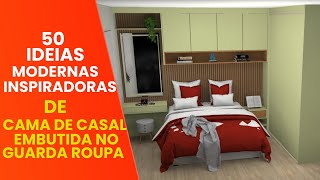 ☝️ Cama De Casal Embutida No Guarda Roupa  50 Ideias Modernas e Inspiradoras☝️ [upl. by Neema487]