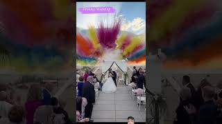 Love me like you do  Ellie Goulding song ll on beachwedding smokebombs brideandgroom wedding [upl. by Neumark]