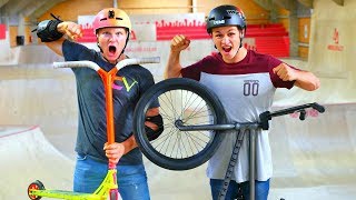 PRO SCOOTER VS PRO BMX ULTIMATE BATTLE [upl. by Richela]