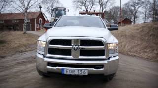 Beck AB Trailer dragare Dodge Ram 3500 dragbil maskintrailer [upl. by Esialb]