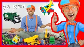 Toy Videos for Children with Blippi  Learn Numbers 30 Minutes [upl. by Bahe]