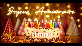 Emma Joyeux Anniversaire  The Ultimate French Birthday Song  French Birthday Song with Name [upl. by Perlis619]