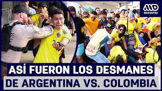 Final Copa América 2024 Así fueron los desmanes que impidieron el inicio de Argentina vs Colombia [upl. by Nahgen690]