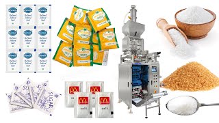 High Speed Multi Lane Seasoning Sugar Salt MSG Sachet Packaging Machine [upl. by Eralc]