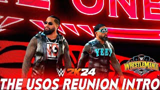 The Usos 2024 Reunion Intro X Bloodline Theme Remix WWE 2K24 MODS [upl. by Weylin]