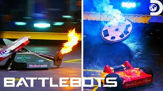 Best DESTRUCTION Moments on BattleBots  Discovery [upl. by Ellenij166]