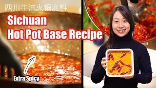 SPICY Sichuan Hot Pot Base Recipe with Beef Tallow [upl. by Asihtal549]