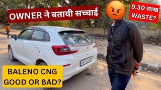 💔BALENO CNG लेने का DECISION सही या ग़लत  BALENO DELTA CNG OWNERSHIP REVIEW [upl. by Lantha405]