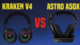 Razer Kraken V4 vs Logitech Astro A50 X  Full Specs Compare Headphones [upl. by Dasteel]