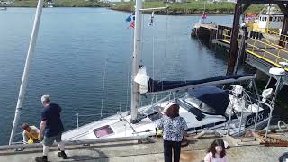 Sailing yacht quotChessquot in Out Skerries Shetland [upl. by Sil]