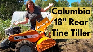 Columbia 18 Inch Rear Tine Tiller Review [upl. by Colbert241]