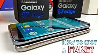 FakeClone Galaxy S7 Edge  How To Spot One Right Away  Be Careful [upl. by Yetac]