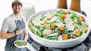 Classic Homemade Caesar Salad Recipe [upl. by Ylloh]