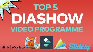 Die 5 BESTEN Programme zum Erstellen von DIASHOWVideos  Filmora [upl. by Nnylatsirk774]