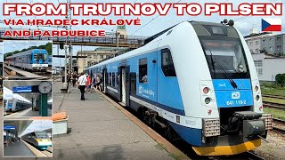 By train from TRUTNOV 🇨🇿 to PILSEN 🇨🇿 [upl. by Sissel]