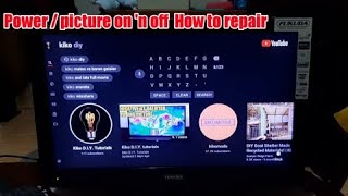 How to repair Fukuda FLED2201C led tv power on n off tagalog [upl. by Ennairoc]