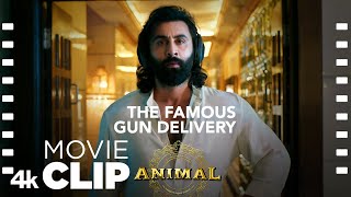 ANIMAL SCENE 12 The Famous Gun Delivery🔥 Ranbirs Fight Ranbir K Rashmika Sandeep V Bhushan K [upl. by Ahseid]