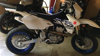 Suzuki DRZ400SM First Maintenance Interval and Oil Change Procedure [upl. by Ostraw689]