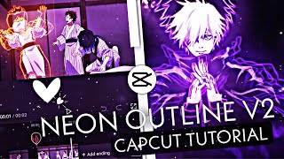 Neon Outline Like After Effects  CapCut AMV Tutorial [upl. by Freida155]