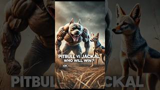 Pitbull vs Jackal Clash of Power and Speed WildBattle AnimalFight [upl. by Anehsat]