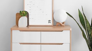 A Kickstarter Project We Love The Minimalists Wall Calendar Visualize Your 2025 [upl. by Enirual]