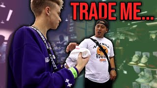 Buying a Supreme Tee then TRADING IT at Sneakercon Mini TradeUp Challenge [upl. by Maurer805]