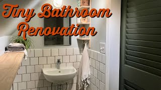 Before and after Tiny bathroom renovation [upl. by Eentruoc]