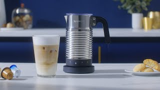 Nespresso Aeroccino 4  How to make an Iced Latte Macchiato [upl. by Lashond]