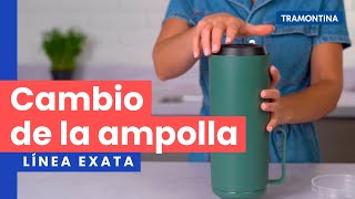 ¿Cómo Cambiar la ampolla de vidrio del Termo Exata  Tramontina [upl. by Berry]