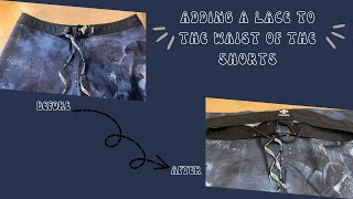 Adding a Drawstring to Your Shorts for Improved Fit and StyleDIY Beginner Sewing Techniques [upl. by Resaec]