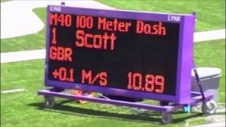 Masters world Record sprinter Darren Scott [upl. by Maretz]