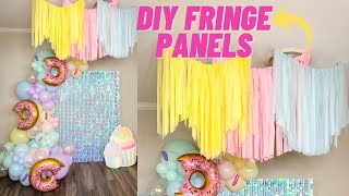 HOW TO FRINGE BACKDROP TUTORIAL  Temu Haul [upl. by Schoof]