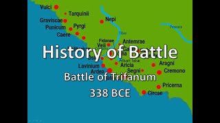 History of Battle  The Battle of Trifanum 338 BCE [upl. by Hgielar]