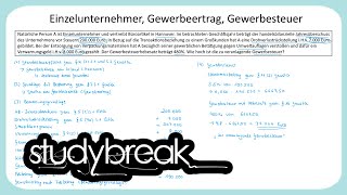 Einzelunternehmer Gewerbeertrag Gewerbesteuer  Rechtsformbesteuerung [upl. by Aretse788]