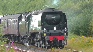 34067 Tangmere amp The Blue Pullman at Hellifield station 27th July 2024 [upl. by Amado]