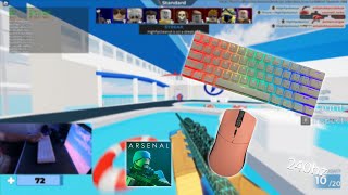 RK61 Keyboard ASMR 244 Roblox Arsenal Gameplay 4K UHD 240FPS [upl. by Ramal]