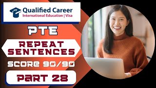 PTE Repeat Sentence  Must Practice  PART  28 September 09 2024  Qualified Career [upl. by Novi]