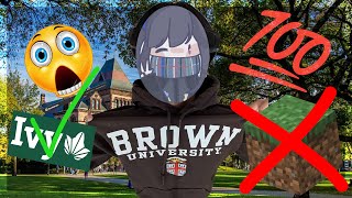 ACCEPTED Brown 28 Video Portfolio Minecraft Youtuber bags ivy league [upl. by Ytisahcal]