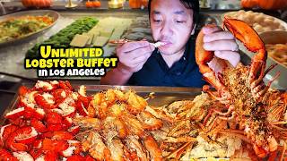 All You Can Eat LOBSTER KING CRAB amp Japanese A5 STEAK Buffet in DOWNTOWN Los Angeles [upl. by Oby]