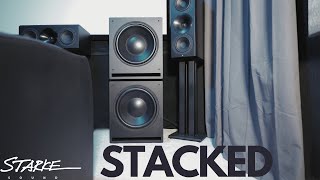 SUBWOOFER REVIEW Starke Sound SW15P STACKED [upl. by Ojyma449]