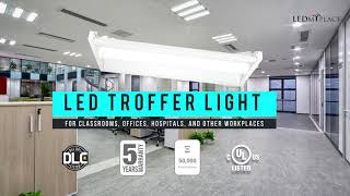 LED Troffer Lights ► Feature and Benefits [upl. by Atiz]