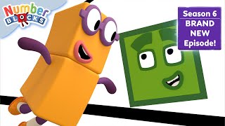 🟨🔺 Shape Party  Season 6 Full Episode 6 ⭐  Learn to Count  Numberblocks [upl. by Madox832]