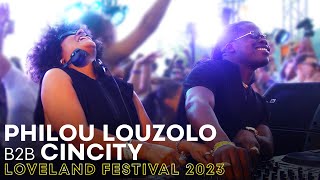 PHILOU LOUZOLO amp CINCITY at LOVELAND FESTIVAL 2023  AMSTERDAM [upl. by Aeslek55]