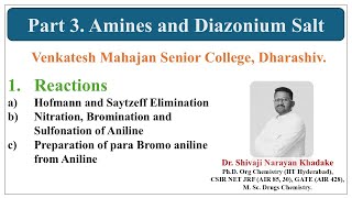 Part 3 Amine and Diazonium Salts [upl. by Caassi]