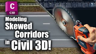 Modeling Skewed Corridors in Civil 3D [upl. by Ennaej]